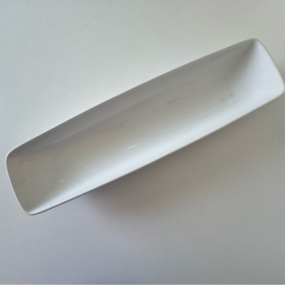 Threshold White Porcelain Oblong Olive Serving Platter - Picture 2 of 10